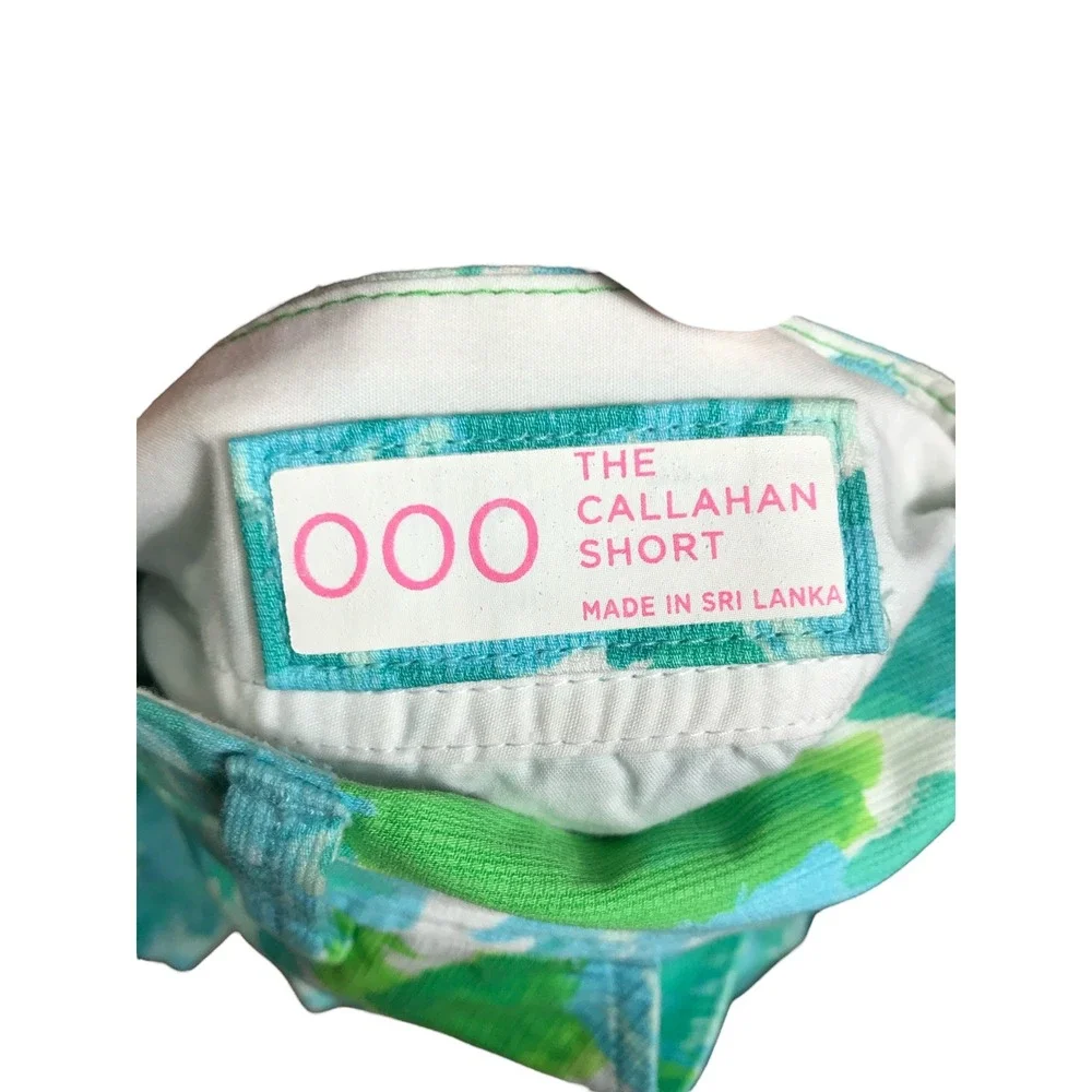 Lilly‎ Pulitzer Blue green white Patter Side slit Pockets